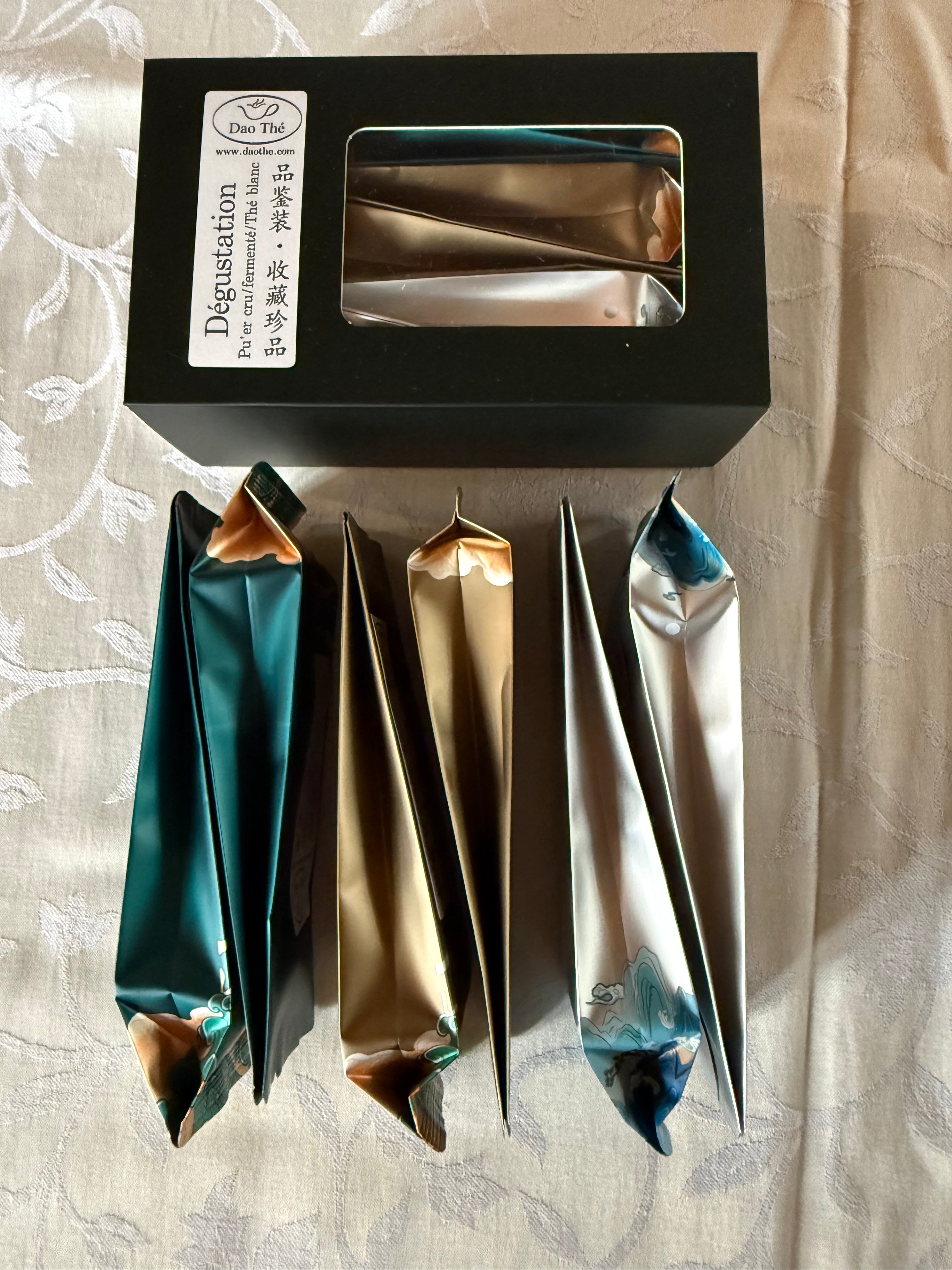 Sachets de thé du coffret découverte DaoThé — 6 doses prêtes à infuser