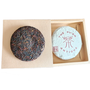 Galette de Pu'er cru Daothé, feuilles entières compressées, Bingdao Mengku