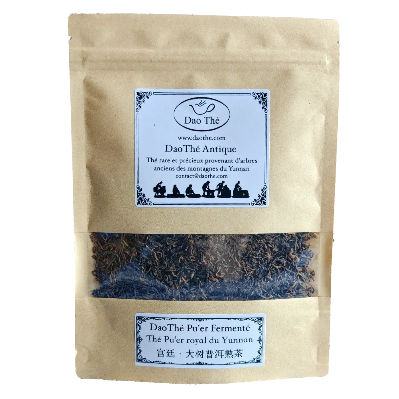 DaoThé Pu’er fermenté GongTing – 50g vrac Trésor fermenté des montagnes du Yunnan